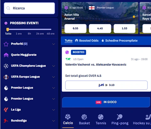 Wonaco Casino Scommesse